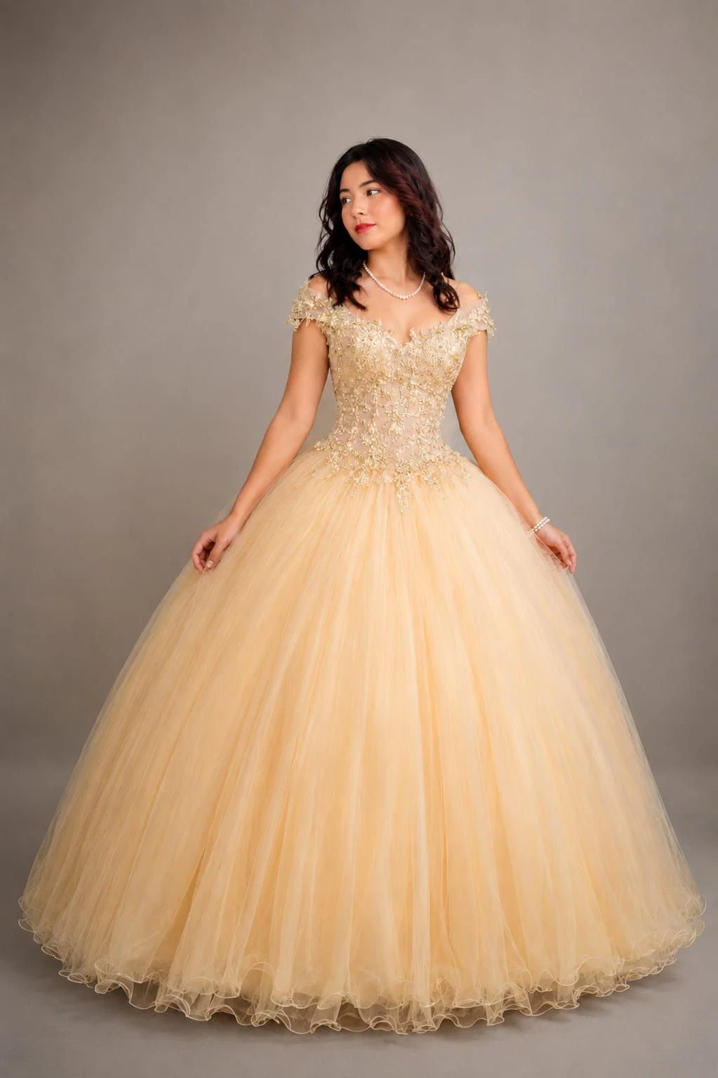 Vestido Quinceaños Maiz