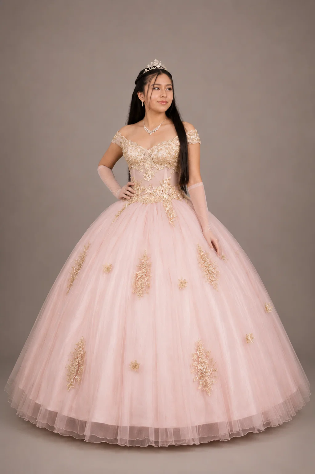 Vestido Quinceaños Niu Rosa