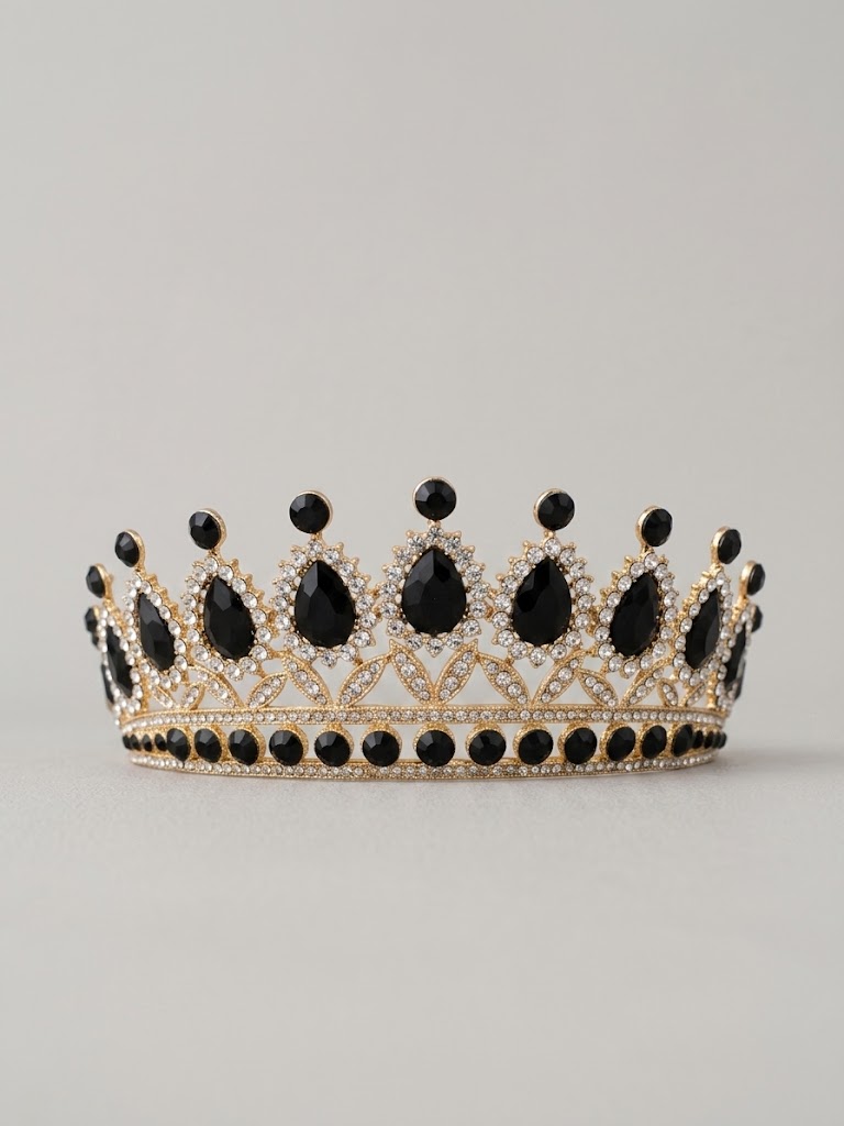 Corona Dorado con Negro